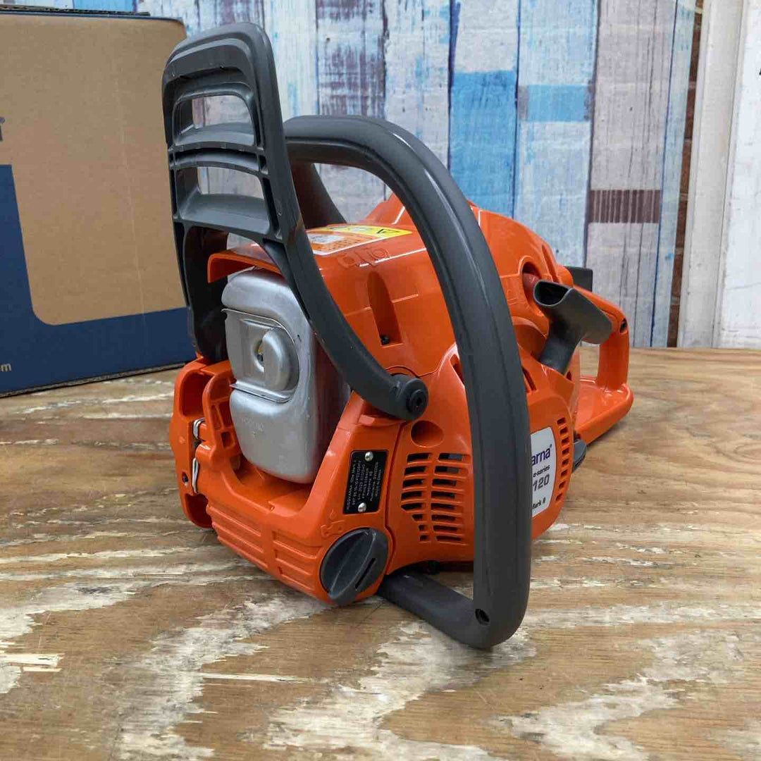 【未使用品】〇ハスクバーナ(Husqvarna) 350mmエンジンチェーンソー 120e Mark II (Mark2) 【柏店】