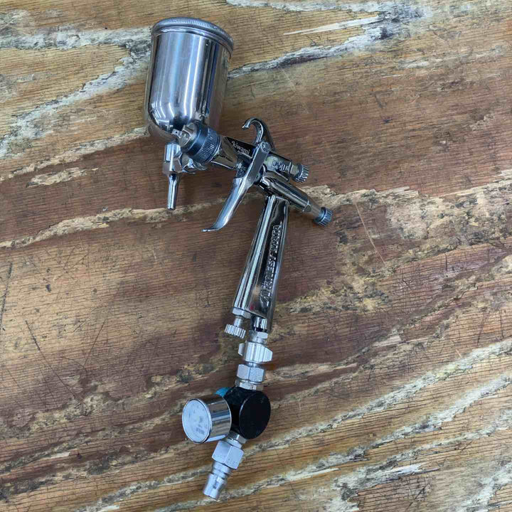 ▼アネスト岩田 スプレーガン kiwami W-50-B6 カップ,圧力計付き【柏店】