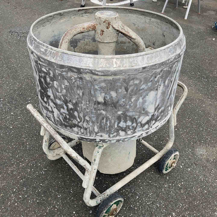 ◇現状品・【店頭受取り限定】◇メーカー不明 モルタルミキサー 撹拌機 約50～60L？ コンクリートミキサー【岩槻店】