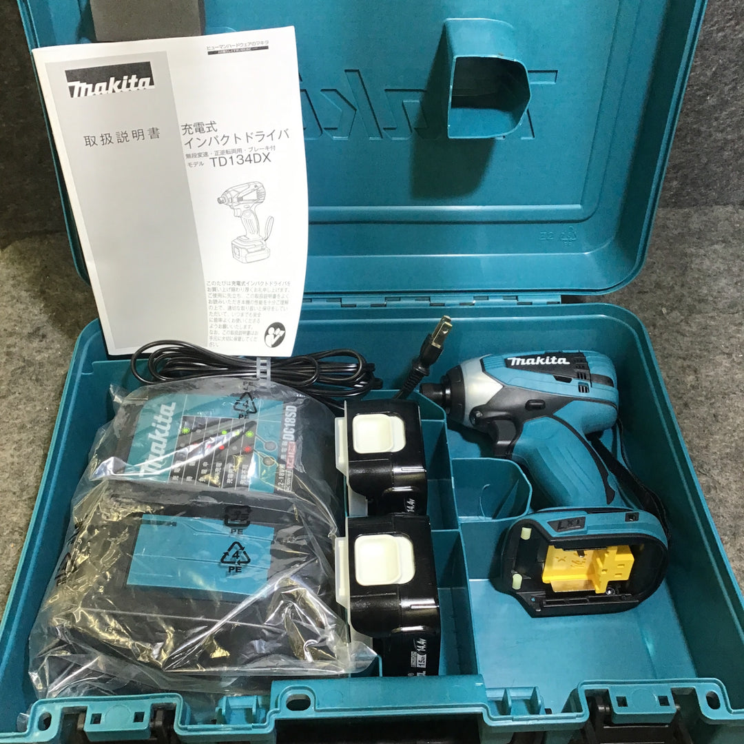 【未使用】 マキタ (makita) 14.4V コードレスインパクトドライバー TD134DSHX 【桶川店】