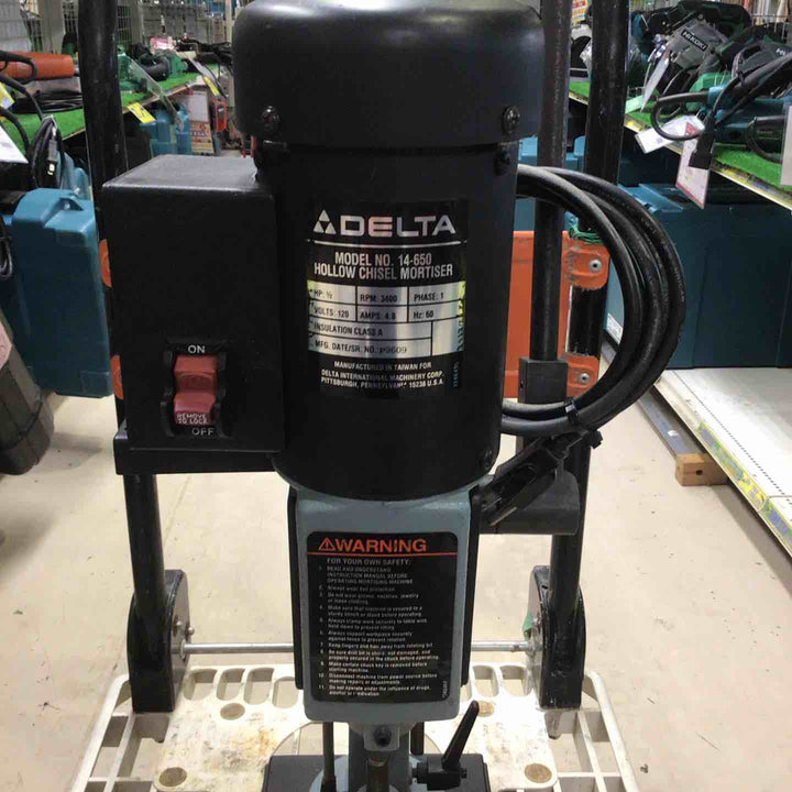 【店頭受取り限定】DELTA　角ノミ　Hollow Chisel Mortiser 14-650【町田店】