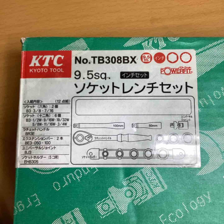 ◇KTC 9.5sq.ソケットレンチセット12点 TB308BX【越谷店】