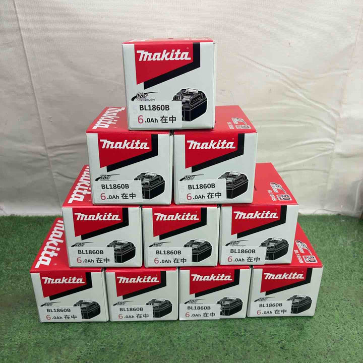 マキタ(makita) リチウムイオンバッテリー 18V/6.0Ah BL1860B 10個セット【町田店】