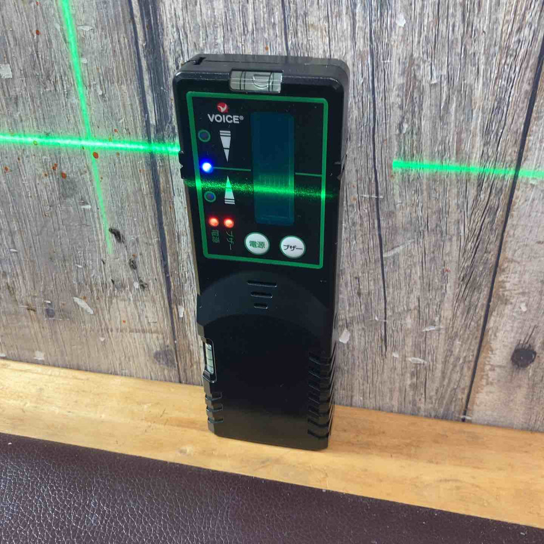 【中古品】VOICE レーザー墨出し器 5ライングリーンレーザー 矩十字・横 VLG-5X【東大和店】
