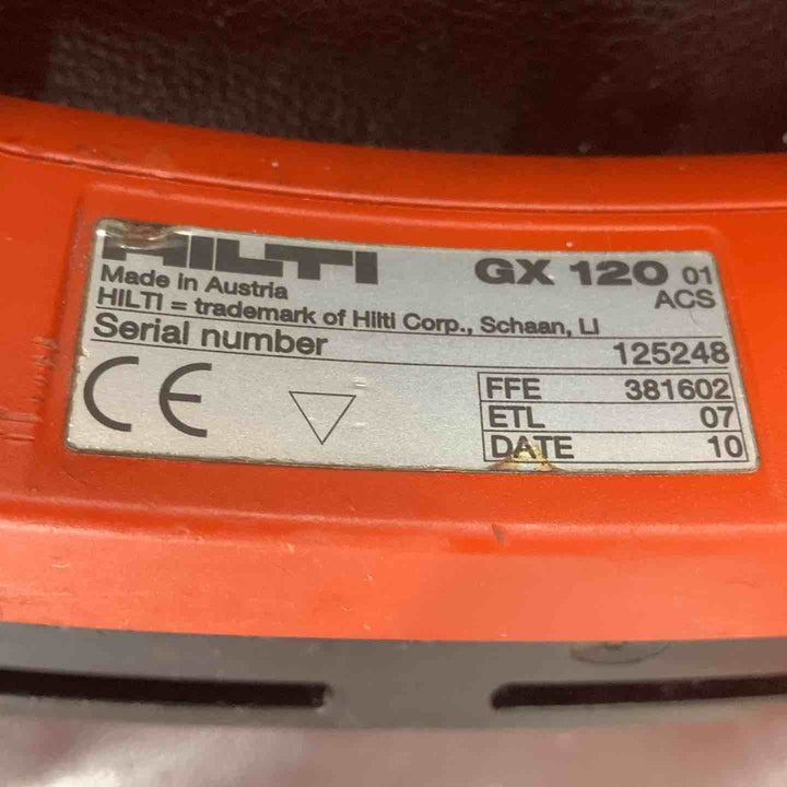 【中古品】 ヒルティ(HILTI) ガス式鋲打機 GX120 ガス・ピン付属 【東大和店】