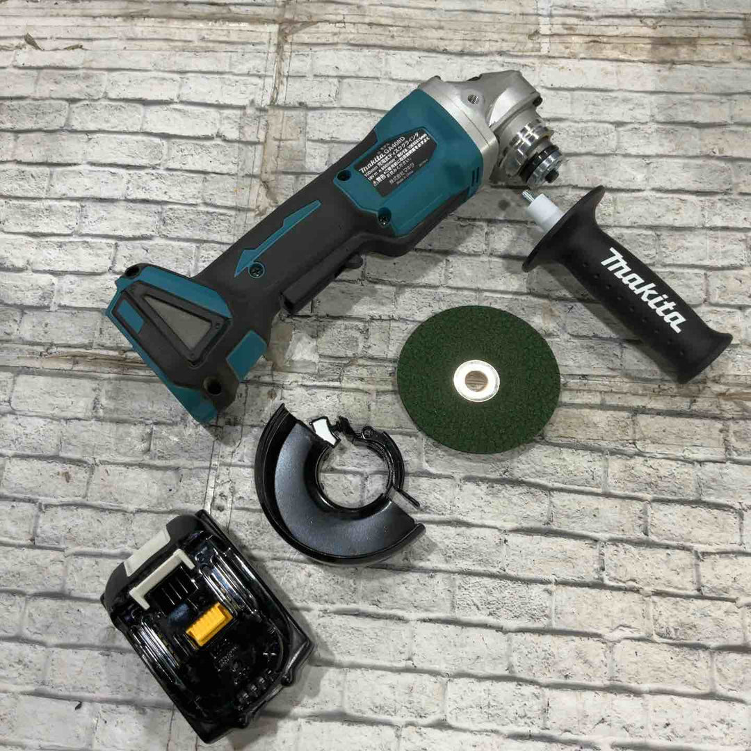 ★マキタ(makita) 100mmコードレスディスクグラインダ GA408DRGX 18V フルセット 動作確認済み【川口店】