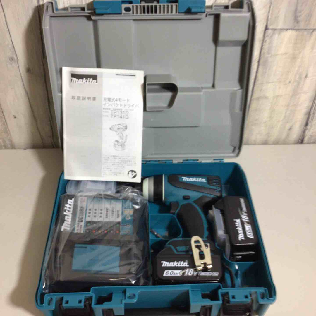 ★純正バッテリー2個&充電器付き フルセット★マキタ(makita) コードレス4モードインパクトドライバー TP141DRGX【戸田店】