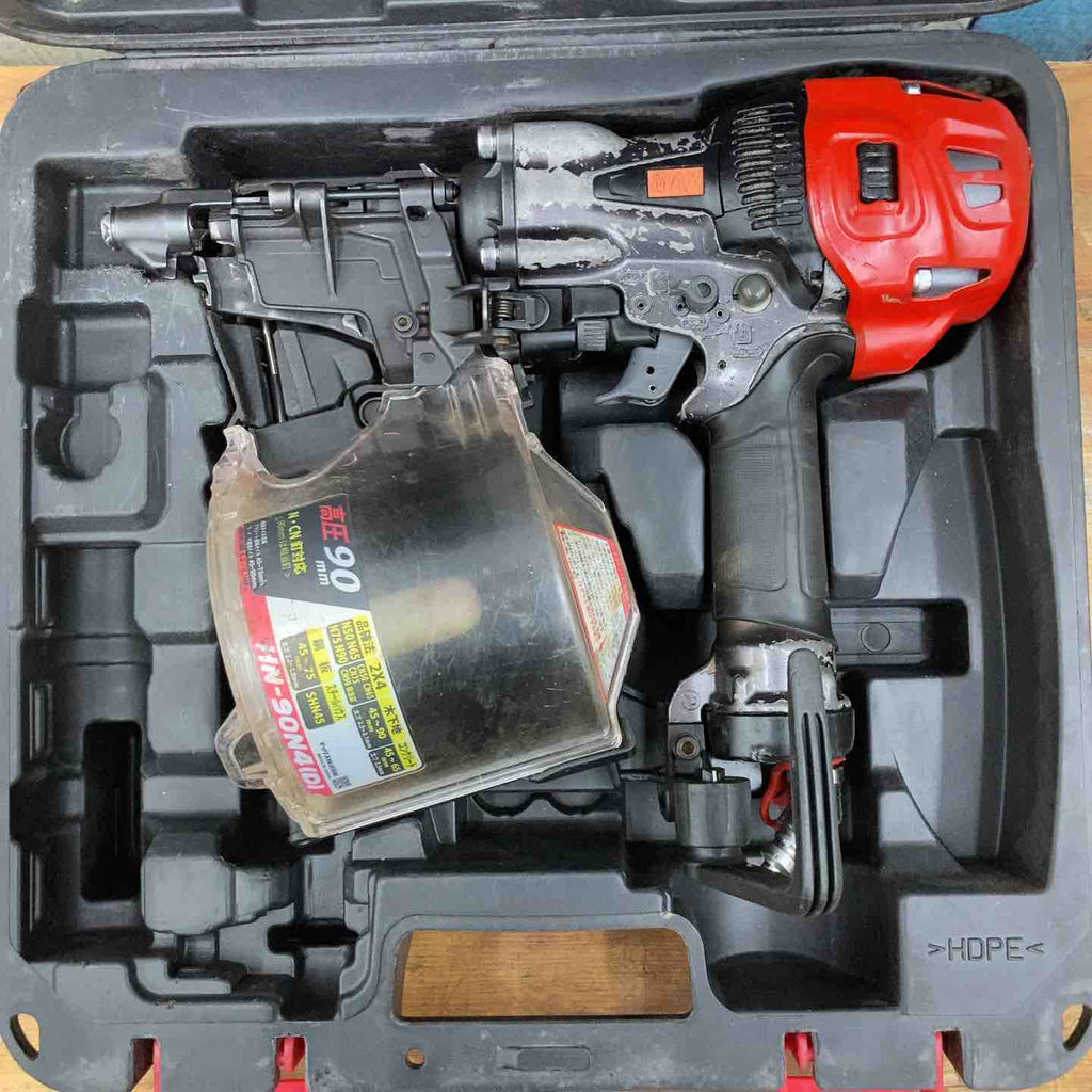 MAX HN-90N4(D) 高圧釘打ち機【野田愛宕店】【店頭取引限定】【中古】管理番号：ITY6PX4MDJOS 中古品】☆マックス(MAX) 高圧 エア釘打ち機 HN-90N4(D) 90mm【柏店