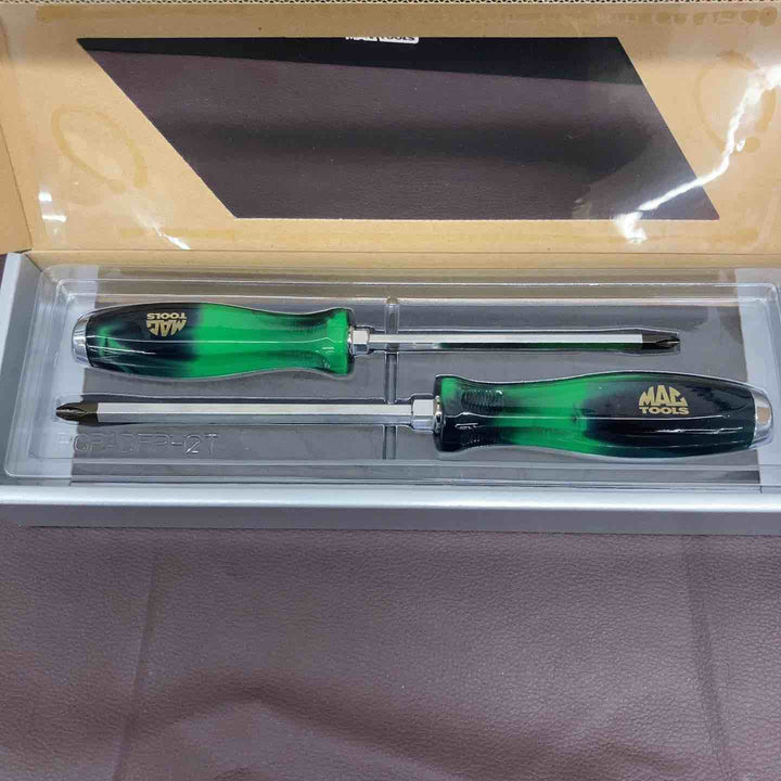 【未使用品(店頭展示品)】 マックツール MAC TOOLS 2024 リミテッド ペンタグリップ 貫通ドライバー2本セット グリーンフレーム 【東大和店】