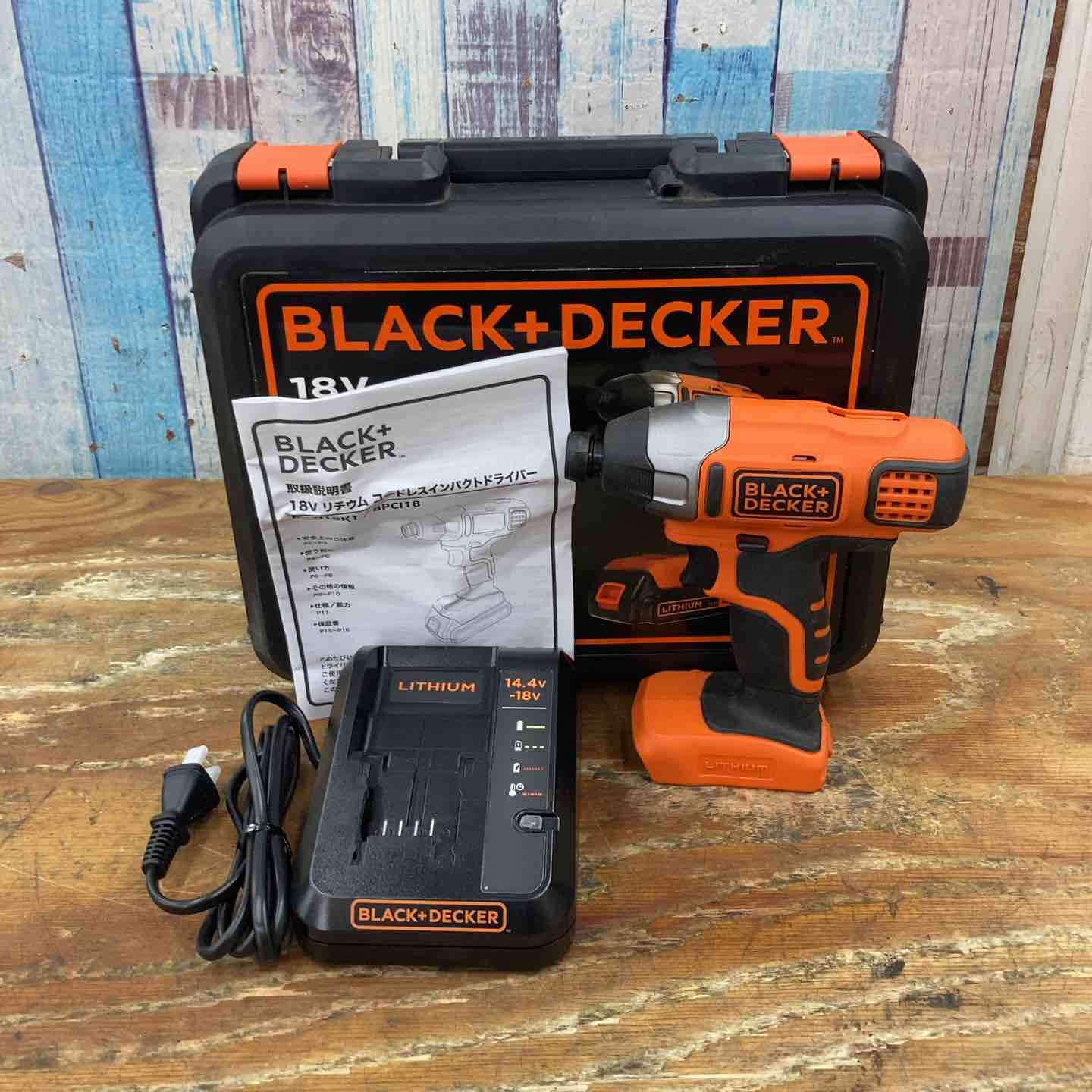 ブラックアンドデッカー(BLACK+DECKER)  18V充電コードレスインパクトドライバー BPCI18JP【柏店】 ブラックアンドデッカー(BLACK+DECKER) 18V充電コードレスインパクト