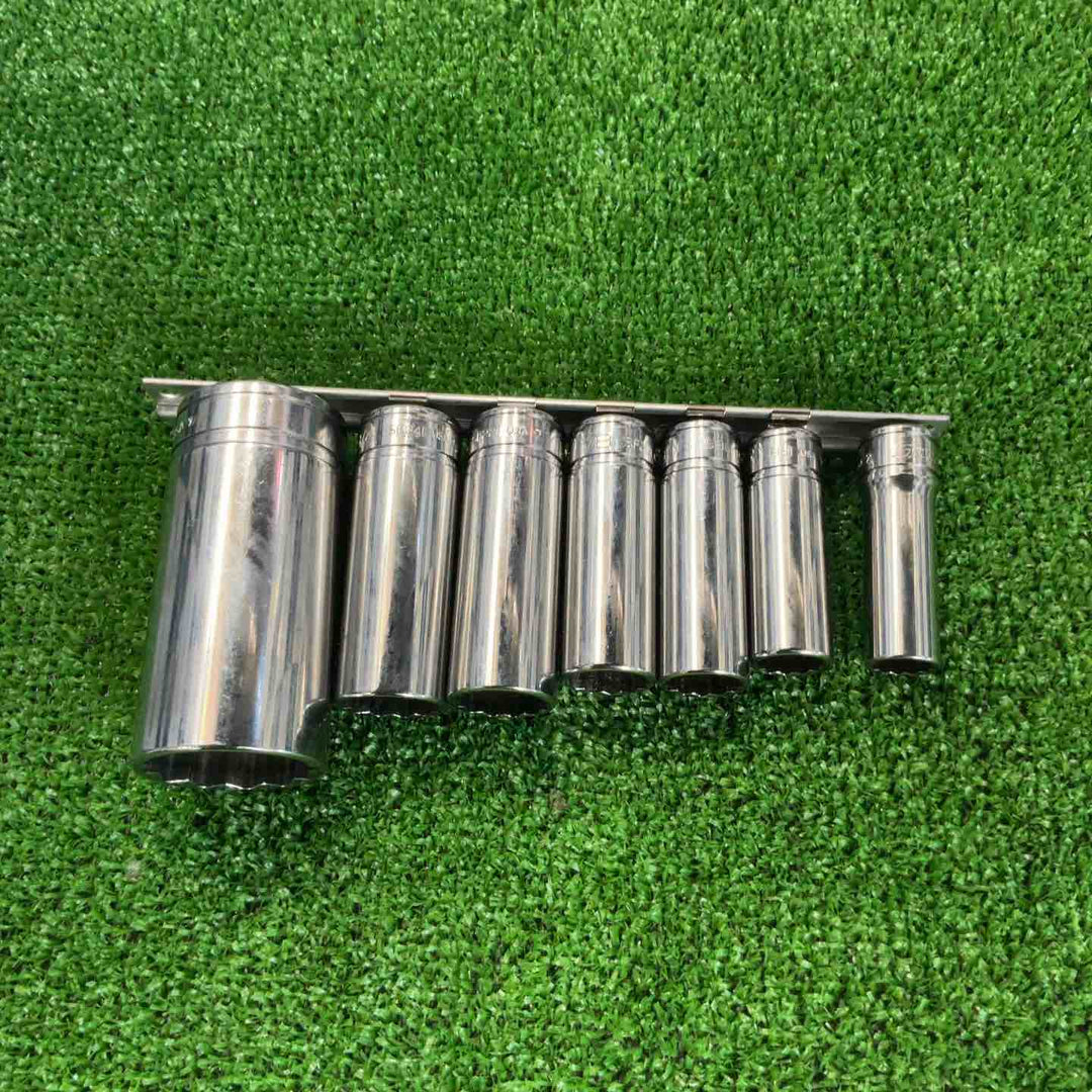 スナップオン(Snap-on) ディープソケット インチ 7個セット SF141・161・181・201・221・241・381【草加店】