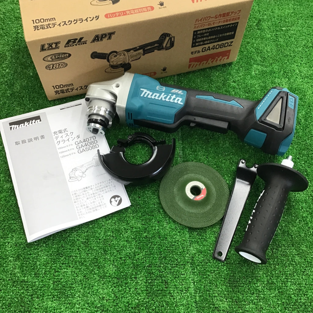 未使用】 マキタ makita 18V 100mmコードレスディスクグラインダ 