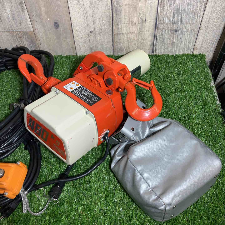 ★KITO(キトー) チェーンブロック ED48ST 定格荷重(t)：0.48、最大揚程：30ｍ(15×2)【戸田店】