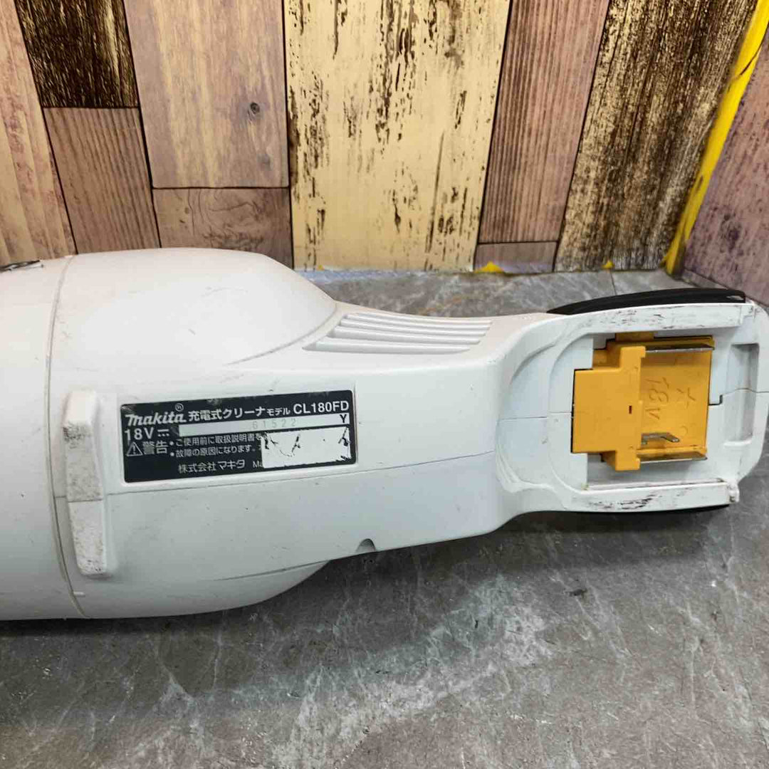 【中古品】◇マキタ makita 18V コードレスクリーナー CL180FDZW 充電器とバッテリー付属していません【八潮店】