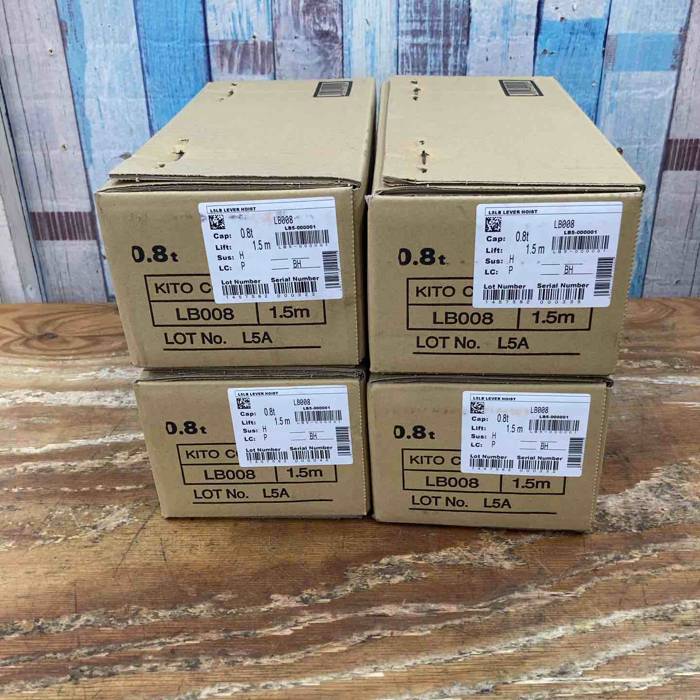 KITO キトーレバーブロック0.8t 4個セット