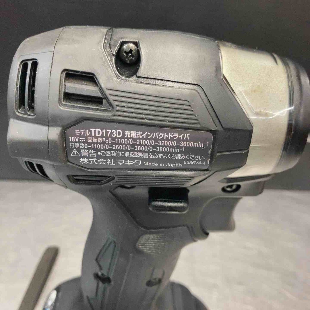 【中古品】 マキタ(makita) コードレスインパクトドライバー TD173DRGXB 18V フルセット品 【東大和店】