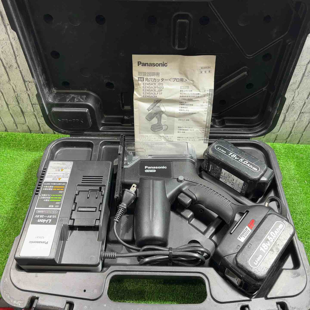 ★パナソニック(Panasonic) コードレス角穴カッター EZ45A3LJ2G-B【川口店】