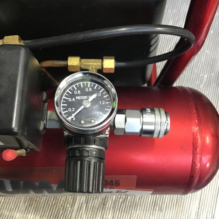 〇藤原産業 (SK11) オイルレス エアーコンプレッサー SR-045 タンク容量 4L SR-L04SPT-01【草加店】