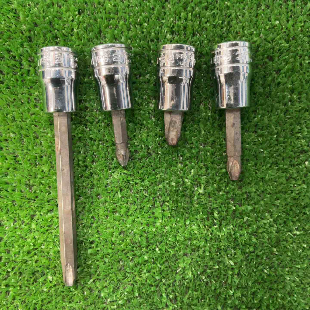 スナップオン(Snap-on) 3/8 プラスビットソケット FP22・32・34・41E 4個セット【草加店】