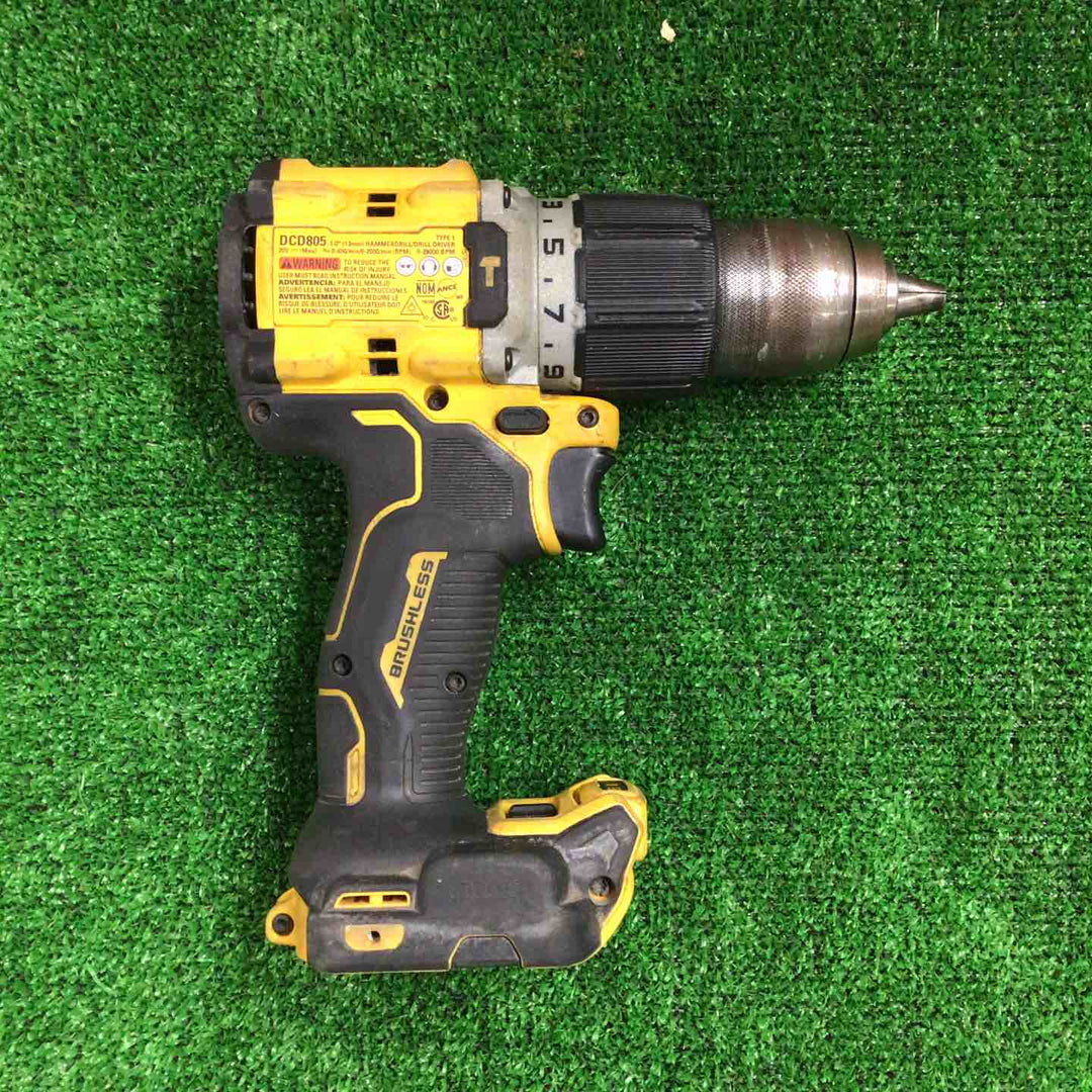 デウォルト(DEWALT) 18V XR Li-Ion ブラシレス 振動ドリルドライバー 18V DCD805【町田店】