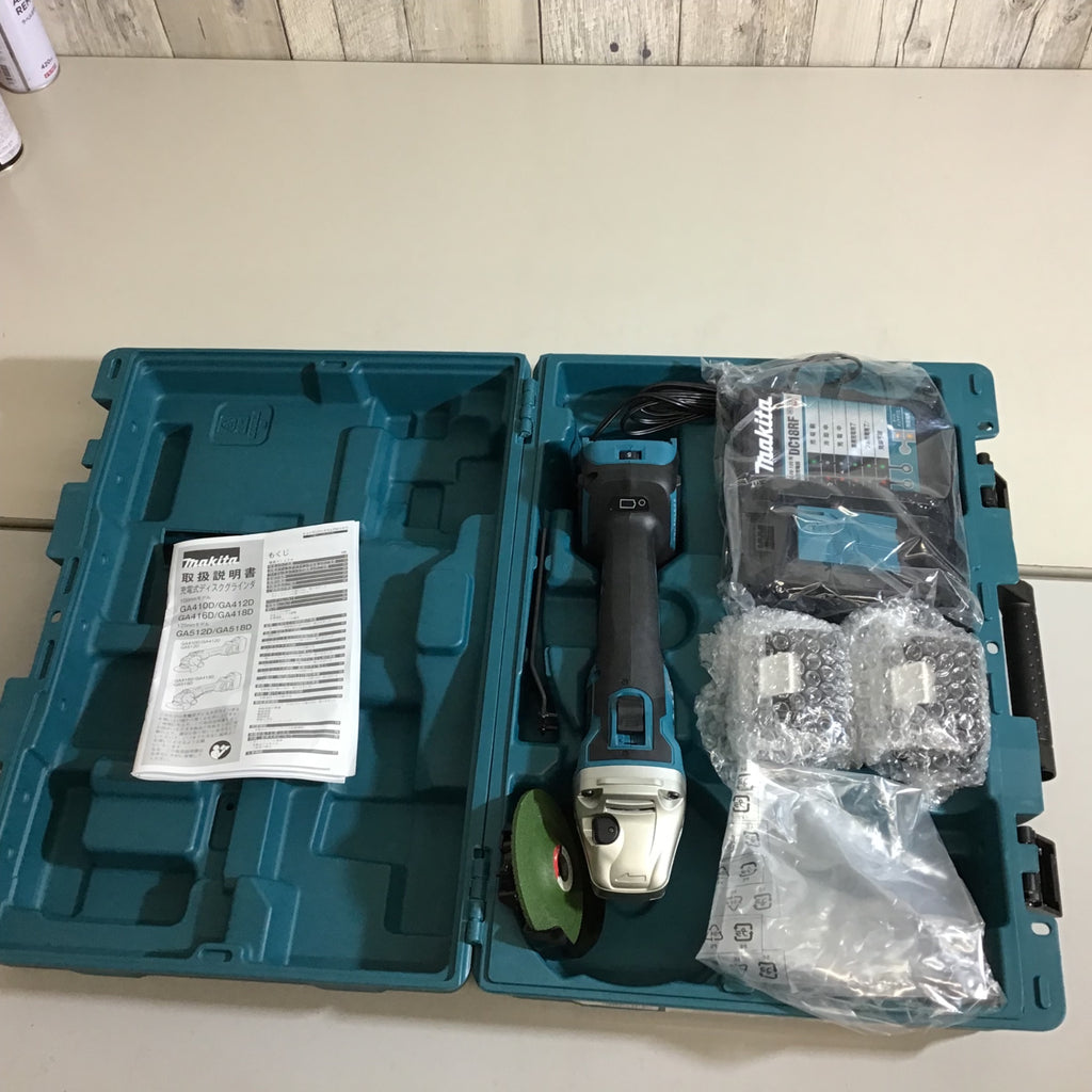 ☆マキタ(makita) 100mmコードレスディスクグラインダ GA412DRGX【戸田 