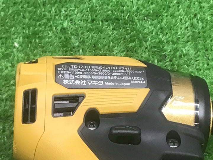 ◇マキタ(makita) コードレスインパクトドライバー TD173DZPY LTX20周年限定色 プレミアムイエロー 本体・ケース【富山店】●SC