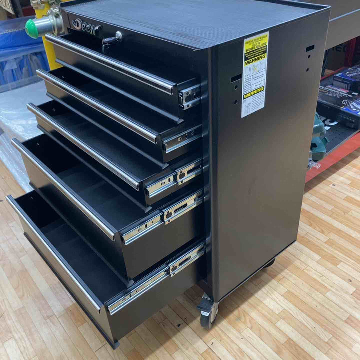 【中古品 / 店頭受取り限定】DEEN 3段チェスト 5段コンパクトキャビネットセット DNX2205ASET-- 黒 ブラック【千葉県柏市】