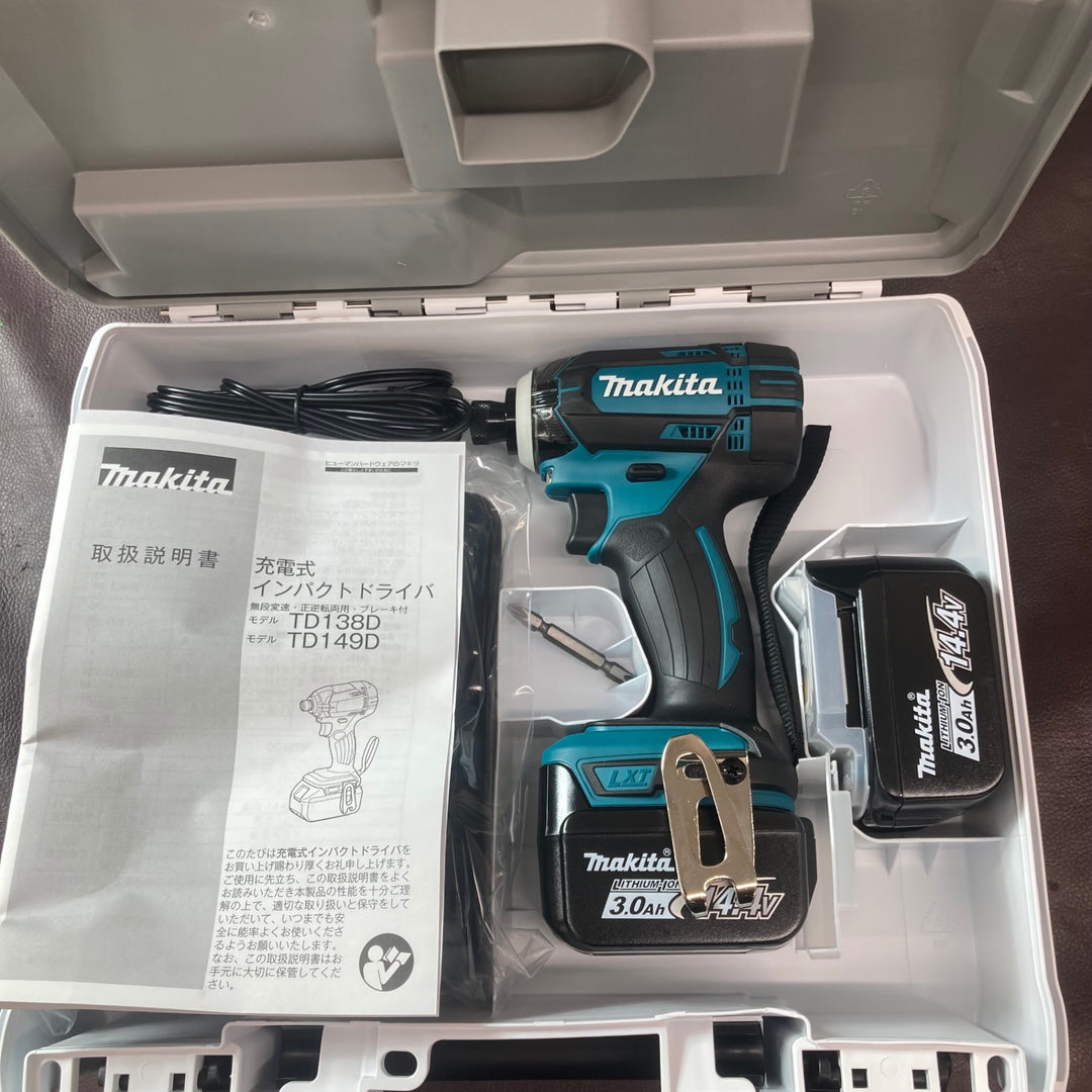 【未使用(店頭展示品)】マキタ(makita)コードレスインパクトドライバー TD138DRFX 3台セット【東大和店】