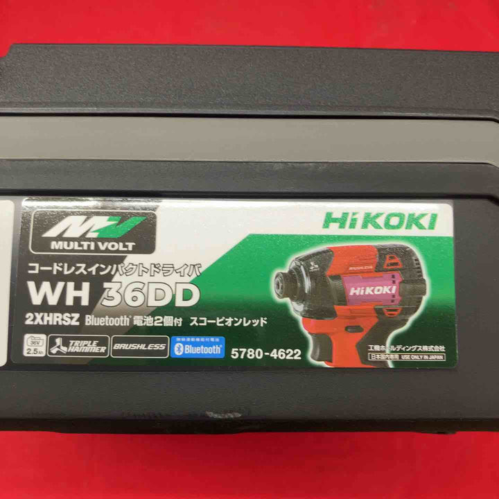 【未使用(店頭展示品)】★ハイコーキ(HIKOKI) コードレスインパクトドライバ スコーピオンレッド WH36DD(2XHRSZ)【東大和店】