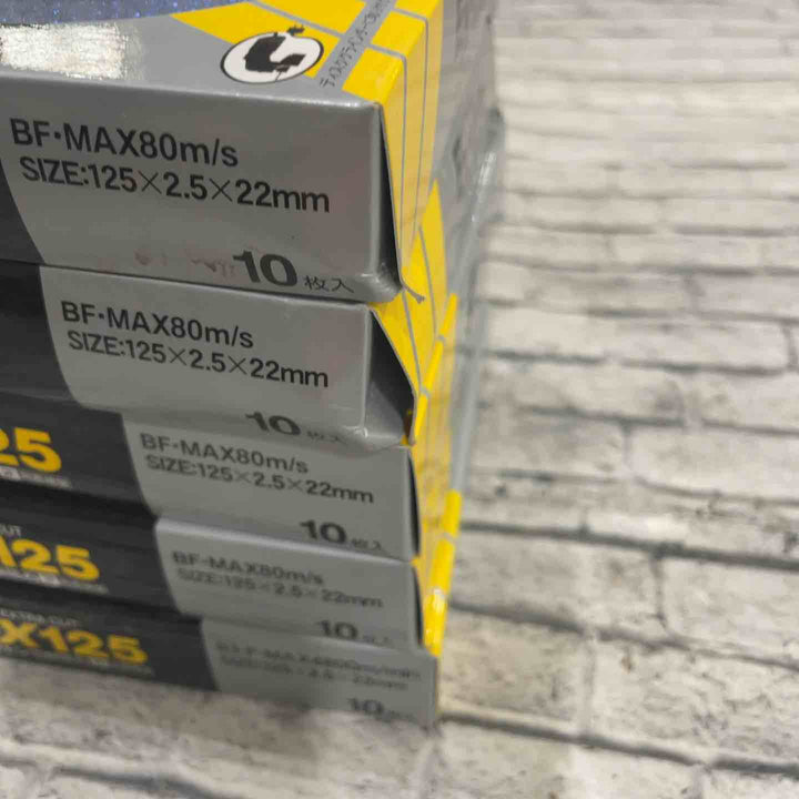 【未使用品】レジトン 切断砥石 EX EXTRA CUT 125mm 金属用 1箱10枚入り×10箱セット ※箱傷みあり【川口店】【破格！】