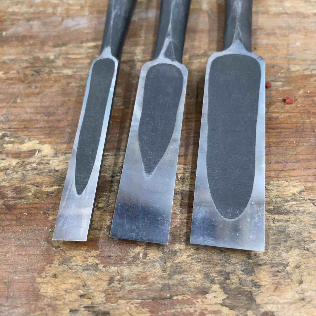 【中古品】　「是重」銘 鑿 5本組 のみ 和工具 大工道具【柏店】