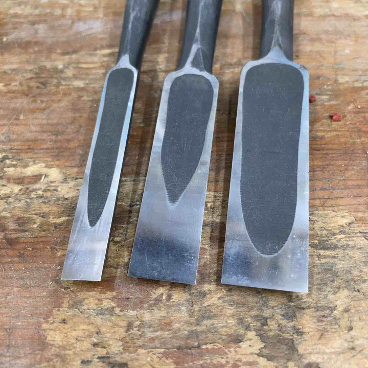 【中古品】　「是重」銘 鑿 5本組 のみ 和工具 大工道具【柏店】