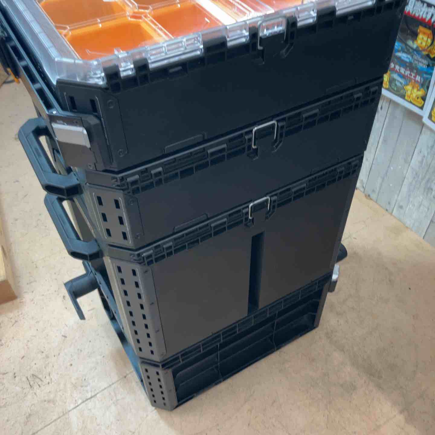 中古品】 タフビルド(TOUGH BUILT) ツールボックス(STACK TECH) 4点