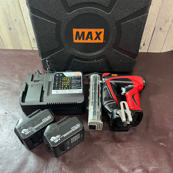【中古品】★マックス(MAX) コードレスフィニッシュネイラ TJ-35FN1-BC/50A バッテリー2個付【東大和店】