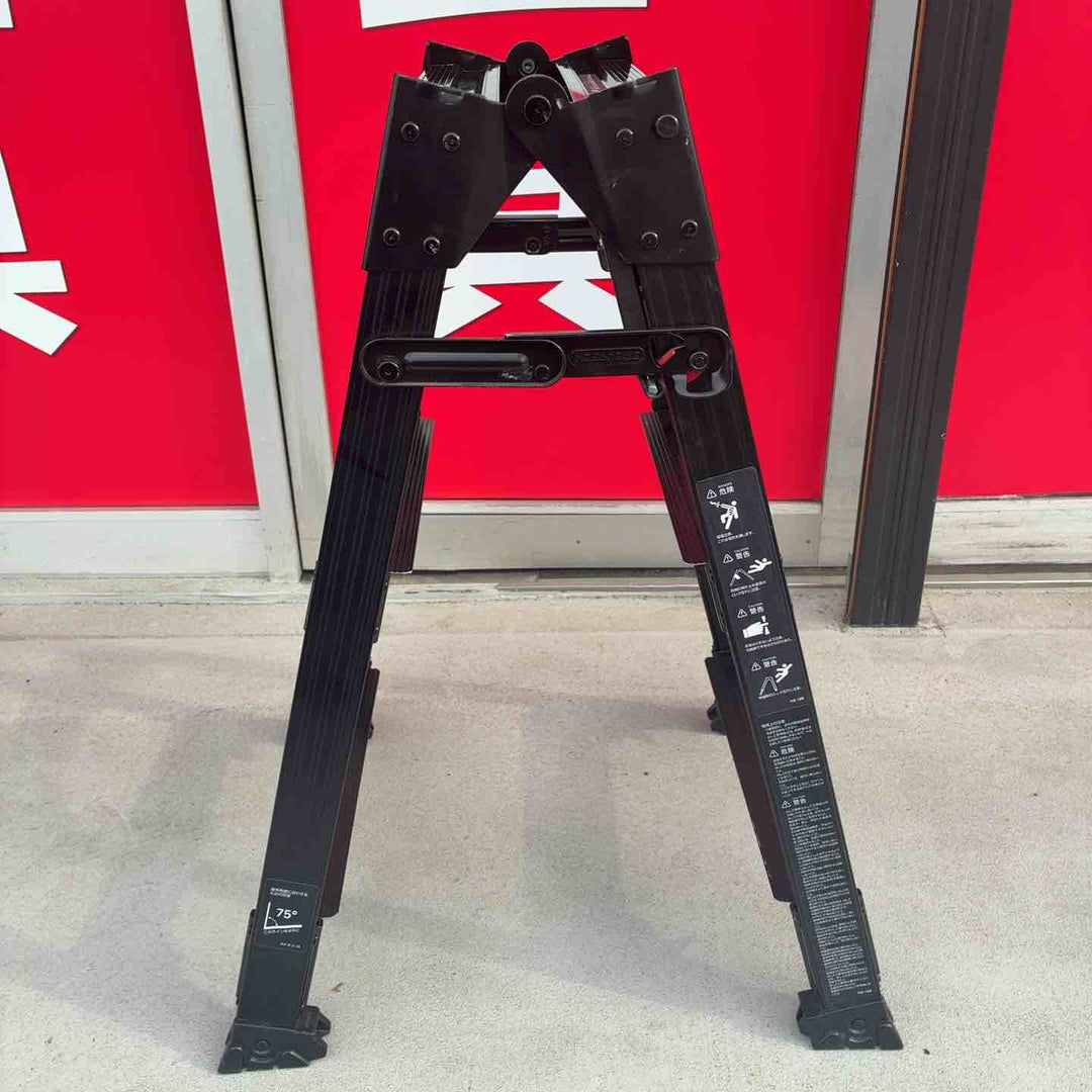 【中古品】 長谷川工業(Hasegawa) BLACK LABEL 伸縮式はしご兼用脚立(ワンタッチバー付) RYZB 09 【藤沢店】