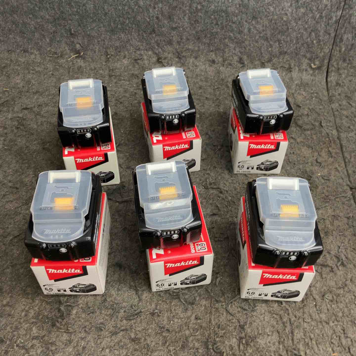 マキタ(makita) リチウムイオンバッテリー 18V/6.0Ah BL1860B まとめ売り 計6点【鴻巣店】