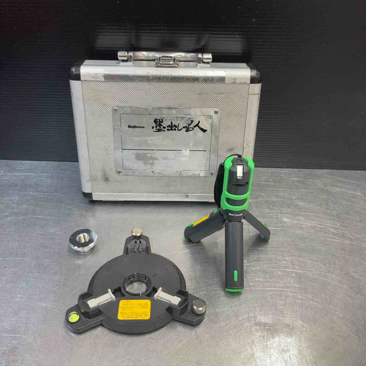 【中古品】 パナソニック(Panasonic) レーザー墨出し器 墨出し名人 十字・地墨 BTL1100G ナショナル 【東大和店】