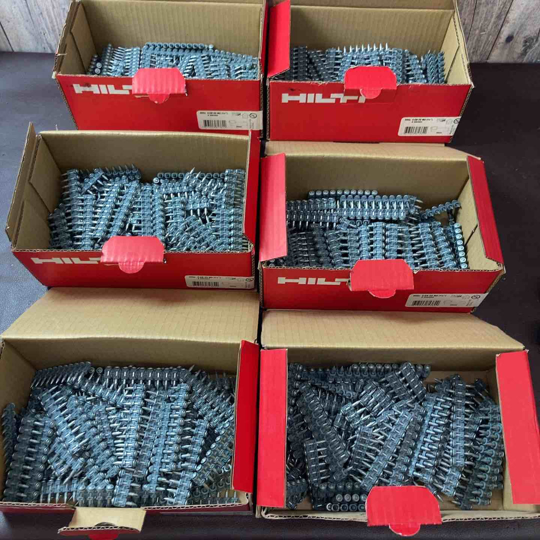 【中古美品】 ヒルティ(HILTI) コンクリートピン 6箱・ガス2本セット 800x XGN 20 MX(3/4") 未使用長期保管品 【東大和店】