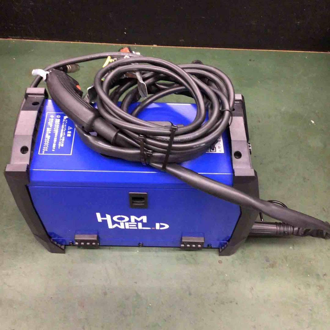 ▼HOMWELD 半自動溶接機MIG160 AC100V 1台両用 MMA・MIGインバータ アーク溶接機 DIY用【戸田店】