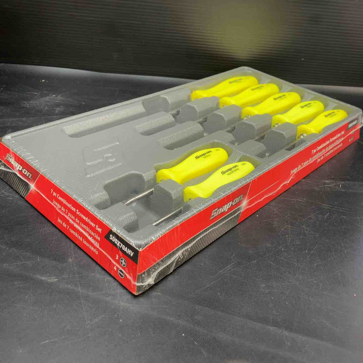 【未使用品】スナップオン スクリュードライバーセット SDDX70AHV (イエロー)【川越店】