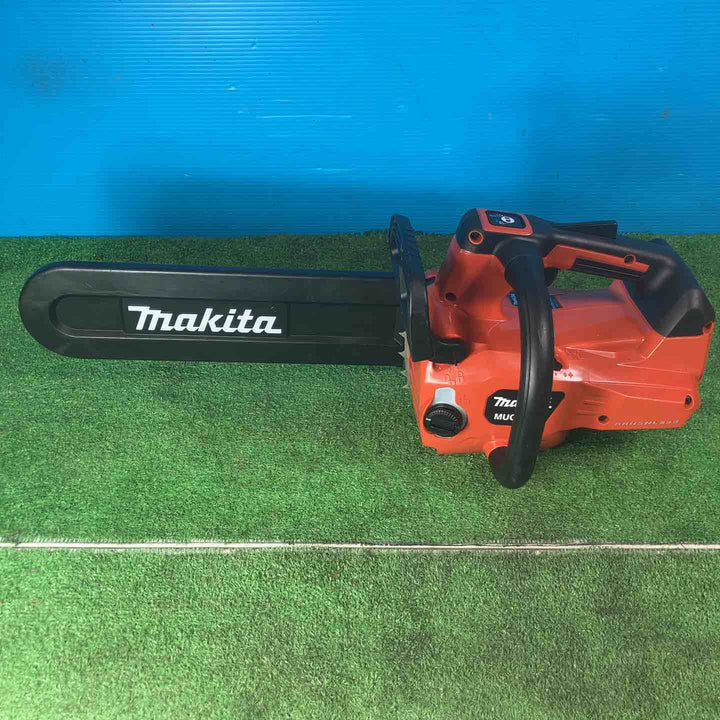 ◇マキタ 充電式チェンソー ガイドバー350mm 赤 36V バッテリ充電器別売 MUC356DZFR【岩槻店】