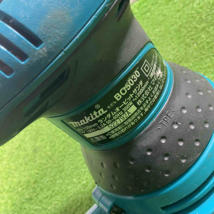 ☆マキタ(makita) ランダムオービットサンダ BO5030 100V 動作確認済【川口店】