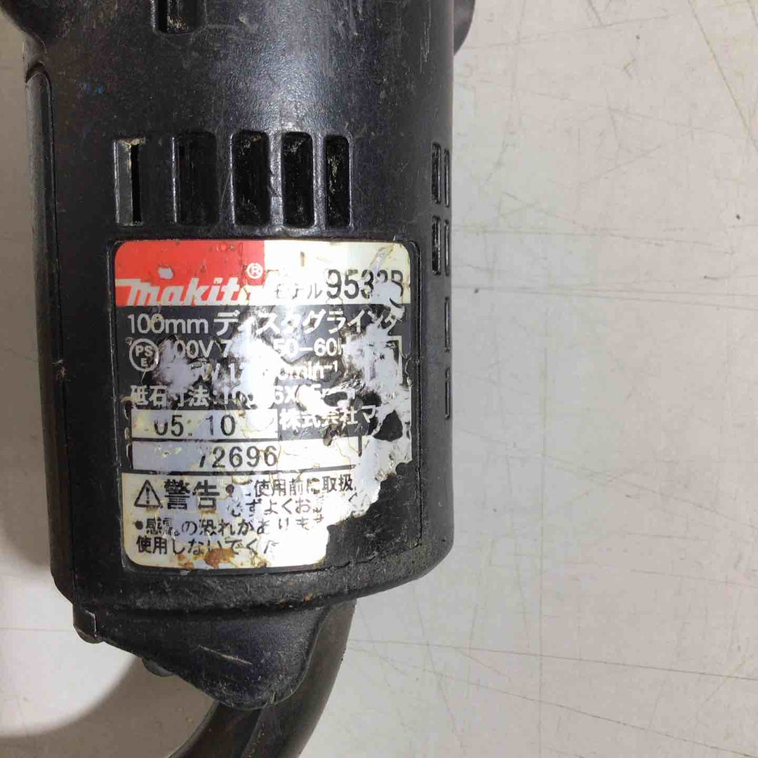 ☆マキタ(makita) 100mmディスクグラインダ 9533B【藤沢店】