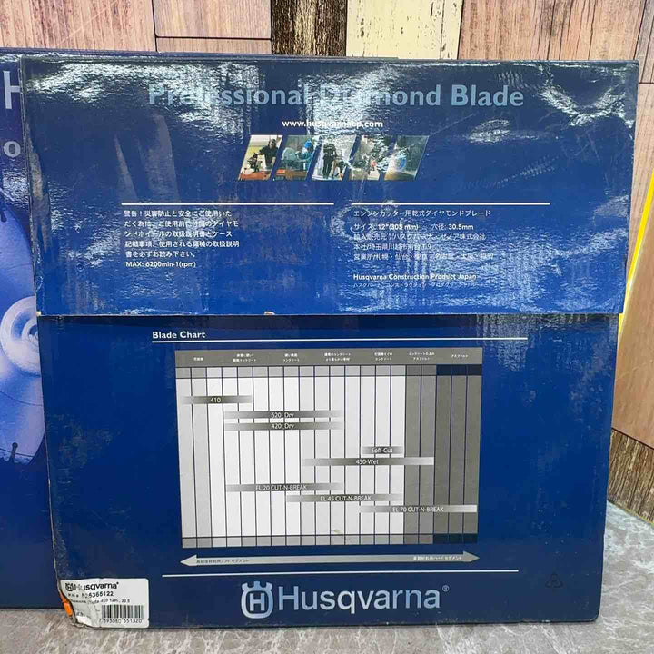ハスクバーナゼノア パワーカッター用ダイヤモンドブレード P525355122 12インチ, 30.5 2枚セット【八潮店】