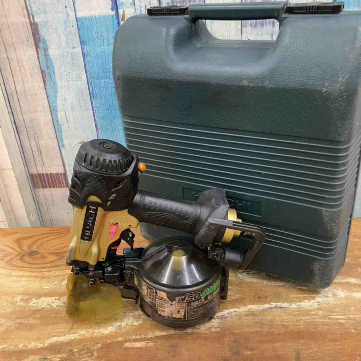 【中古品】★ハイコーキ(HIKOKI ※旧:日立工機) 高圧エア釘打ち機 NV50HMC 50mm【柏店】