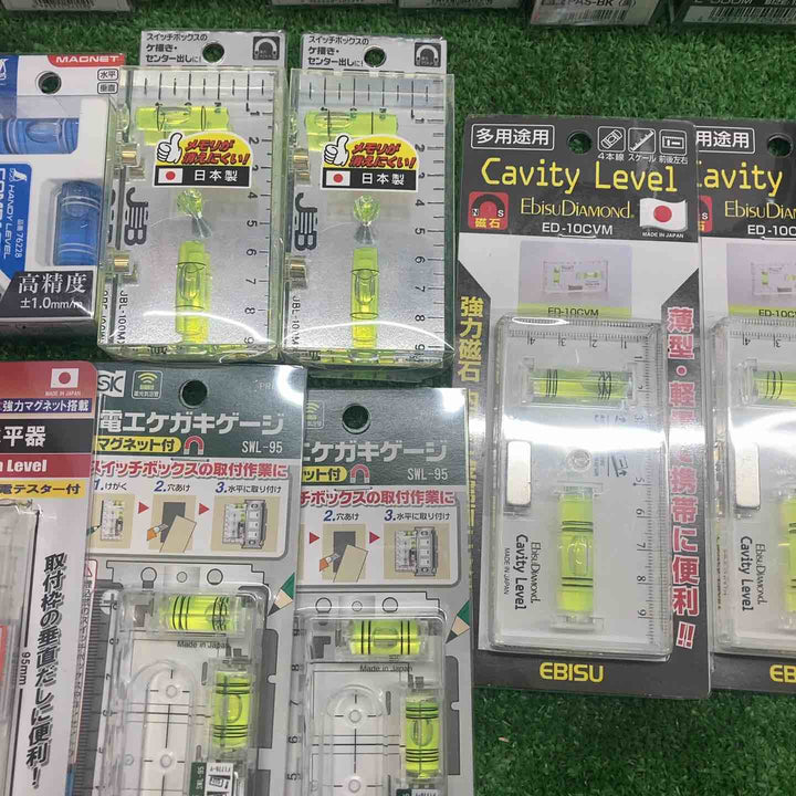 ▼18go【未開封/送料無料】水平器 磁石モデル マグネット付き 40個まとめ売り エビスダイヤモンド KOD シンワ等【川越店】