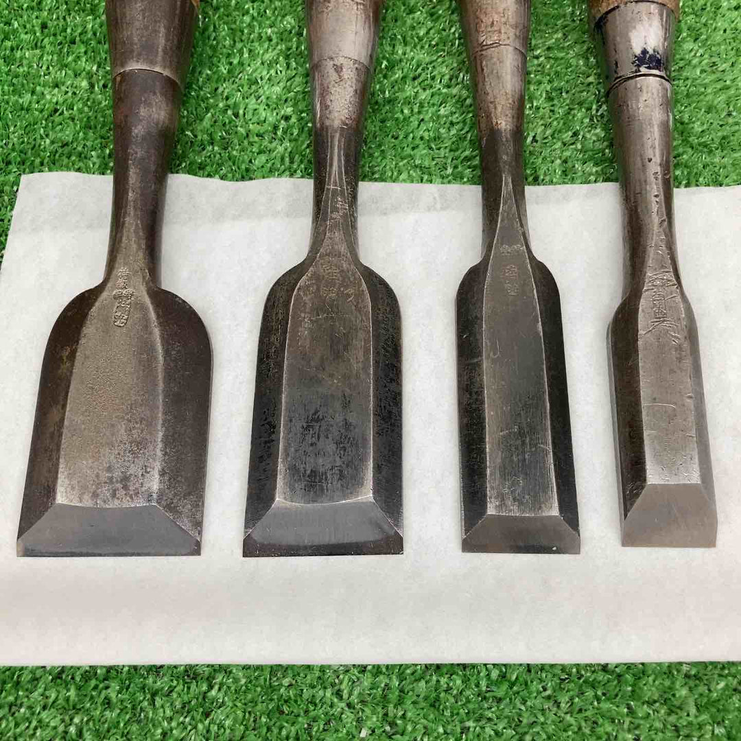 【中古・現状品】 鑿 のみ 左賴光 左頼光 ＊8本組 【鴻巣店】
