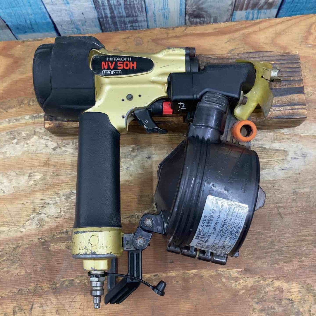 ◇ハイコーキ(HIKOKI ※旧:日立工機) 高圧エア釘打ち機 NV50H  細釘専用【柏店】