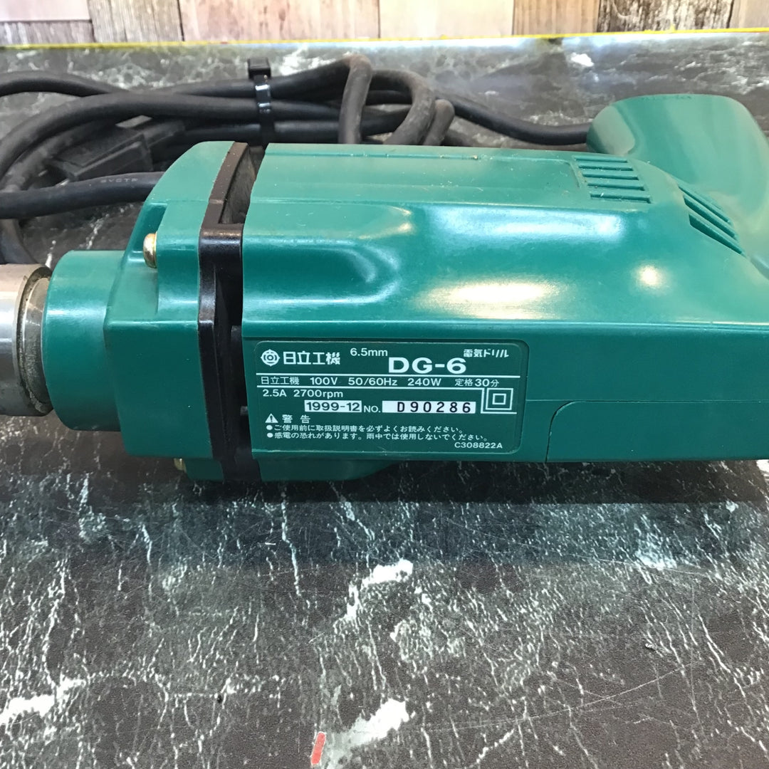 ○ハイコーキ(HIKOKI ※旧:日立工機) 電気ドリル DG-6【八潮店】