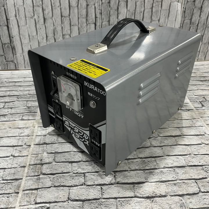 〇育良精機(IKURA) ポータブルトランス PT-30T 昇降圧兼用 ※コードが無く動作未確認【川口店】